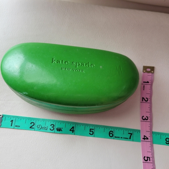 kate spade Sunglass Eyeglasses Case ~ Kelly Green ~ Wink-Wink Motif FINAL PRICE - Picture 6 of 13